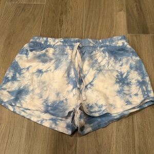 Sundown Junior Girls Tie-Dye Blue And White Shorts Size S
